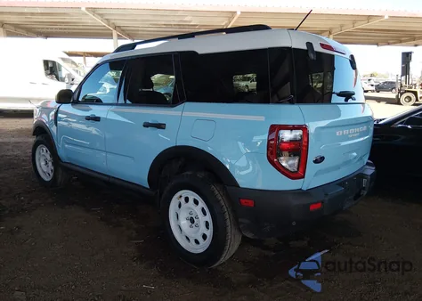 2025 Ford Bronco Sport Heritage z USA, uszkodzony, nr VIN 3FMCR9GN8SRF27310